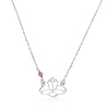 Srebrny naszyjnik - Kwiat lotosu pr.925