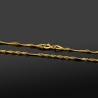 Złoty łańcuszek - Zdobiony Singapur 45cm pr.333