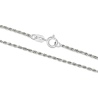 Srebrny łańcuszek - Kordel 55cm pr.925