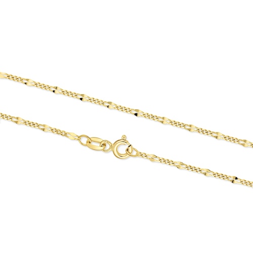 Złoty łańcuszek - Zdobiona Pancerka 50cm pr.333