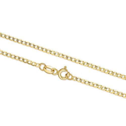 Złoty łańcuszek - Zdobiona Pancerka 55cm pr.333