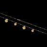 Złoty naszyjnik celebrytka - Marokańskie koniczyny pr.333