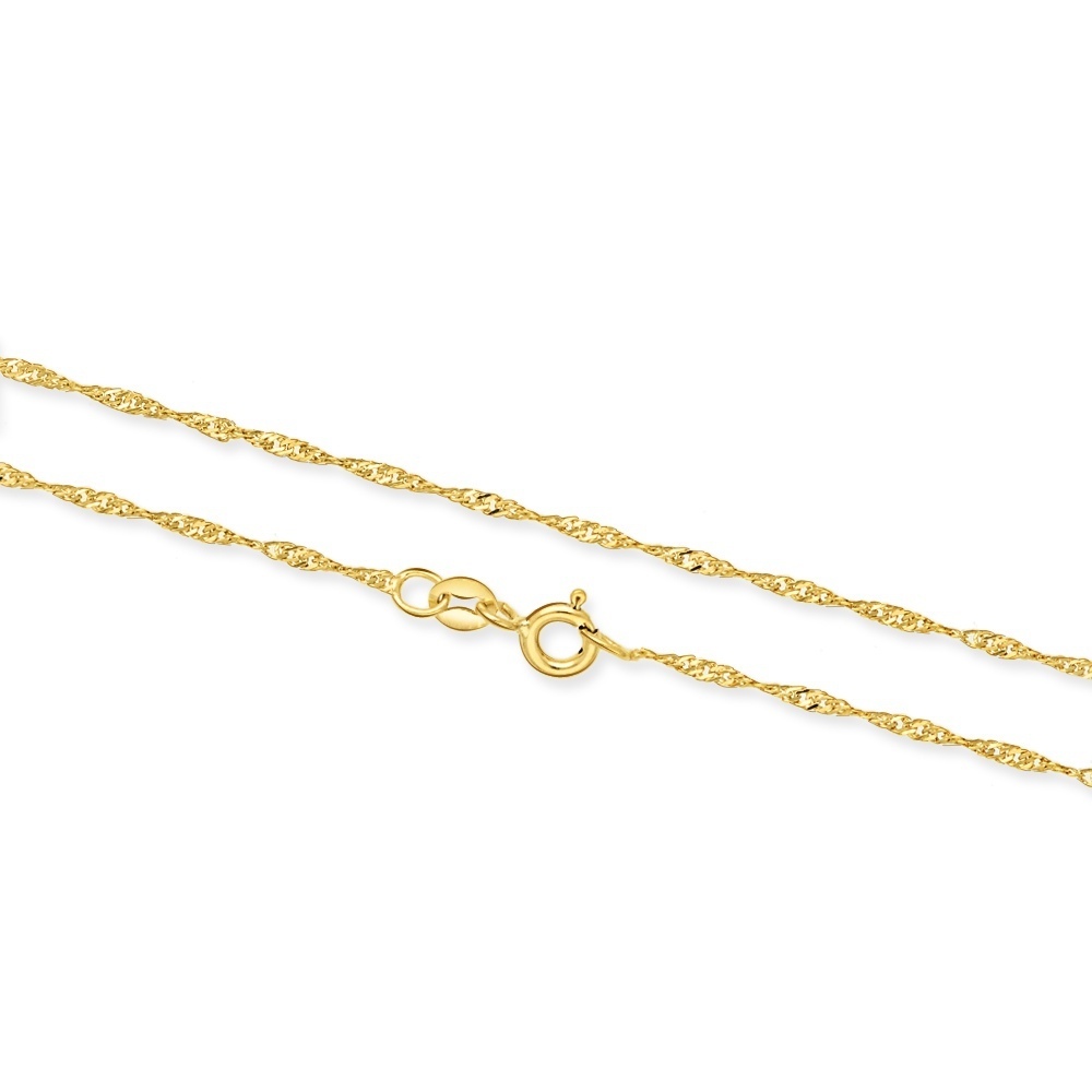 Złoty łańcuszek - Singapur 50cm pr.585