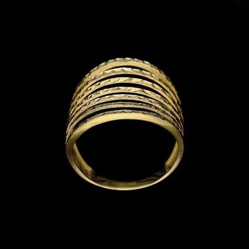 Złoty pierścionek - Pawie oczka pr.333
