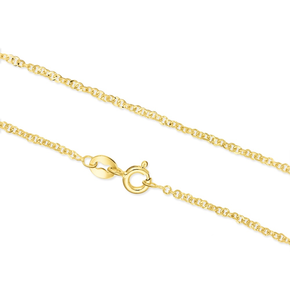 Złoty łańcuszek - Ankier 45cm pr.585