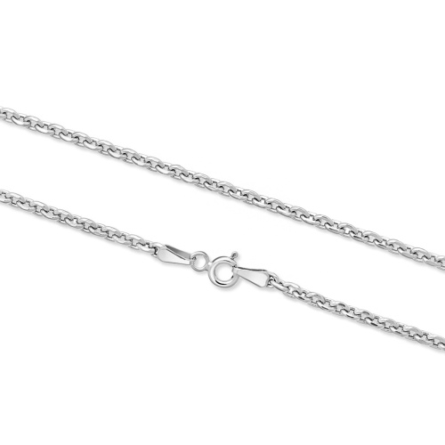 Srebrny łańcuszek - Ankier 50cm pr.925