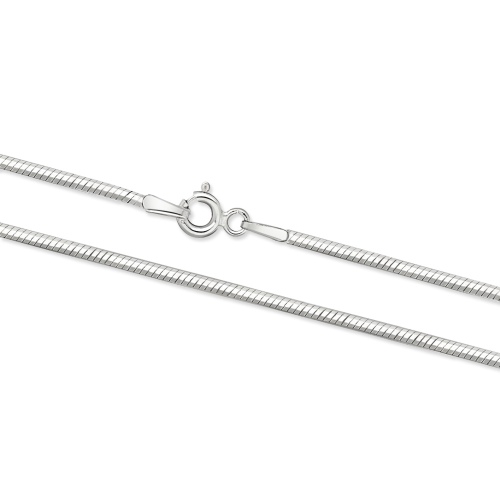 Srebrny łańcuszek - Żmijka 70cm pr.925