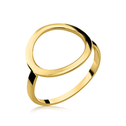 Pozłacany pierścionek - Ring pr.925