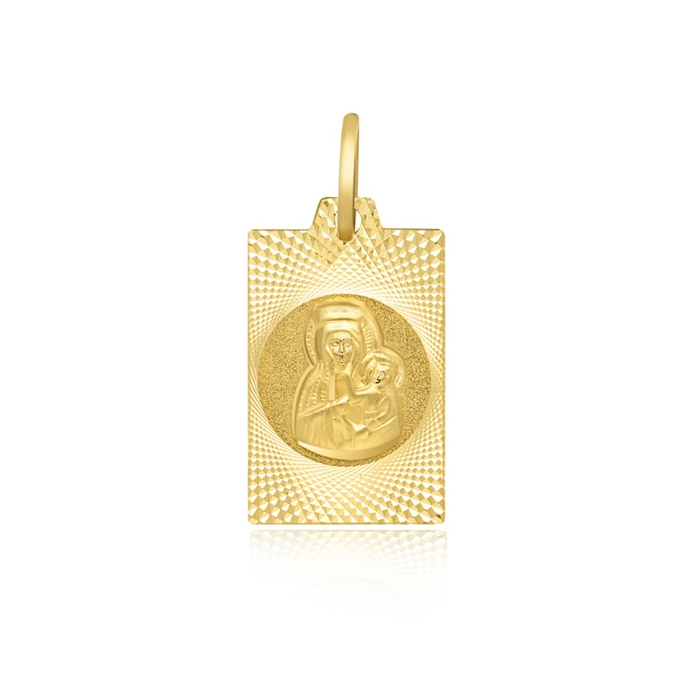 Złota zawieszka - Medalik pr.585