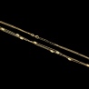 Pozłacany naszyjnik kaskadowy - Migdałki pr.925