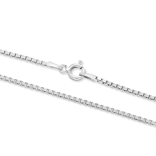 Srebrny łańcuszek - Kostka 45cm pr.925