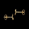 Złote kolczyki z cyrkoniami - Pszczoły pr.585