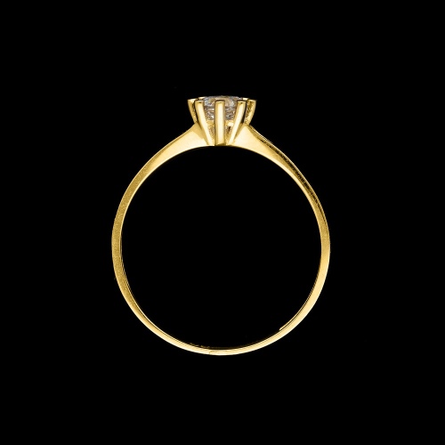 Złoty pierścionek z labradorytem pr.585