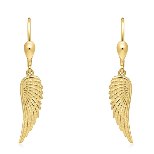 Złote kolczyki - Skrzydła anioła pr.333