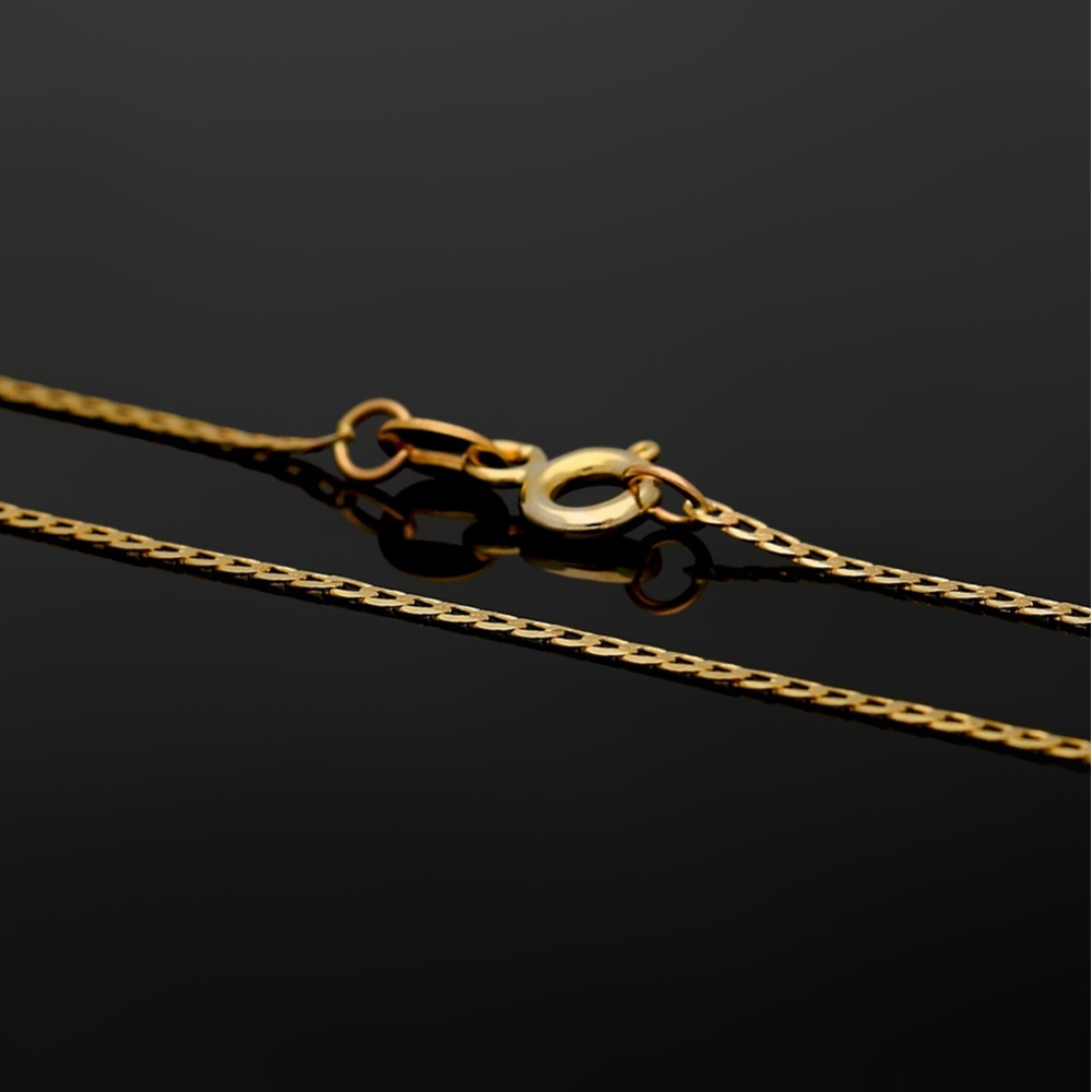 Złoty łańcuszek - Zdobiona Pancerka 45cm pr.333