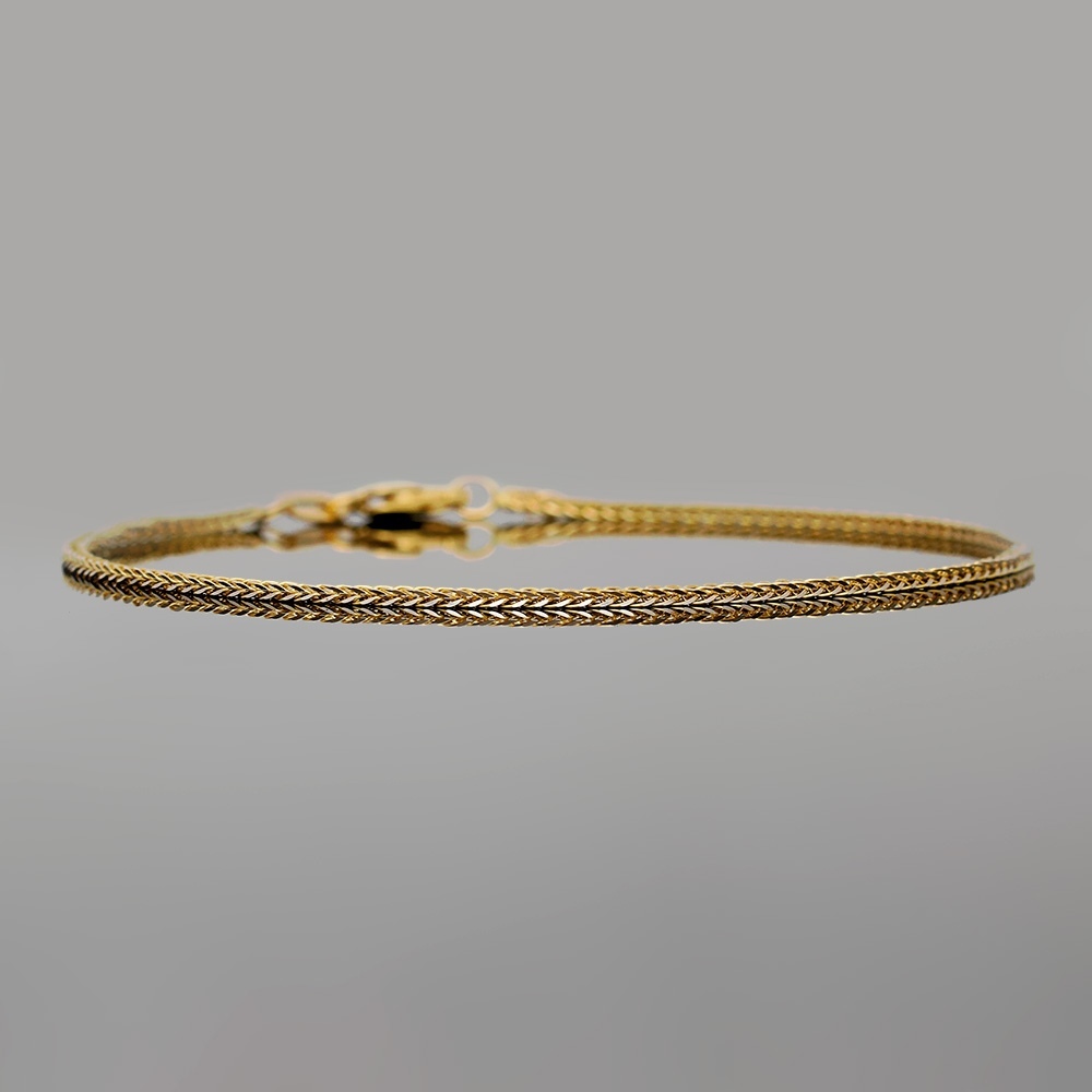 Złota bransoletka - Lisi Ogon 19cm pr.333