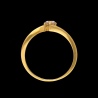 Złoty pierścionek z cyrkonią pr.585