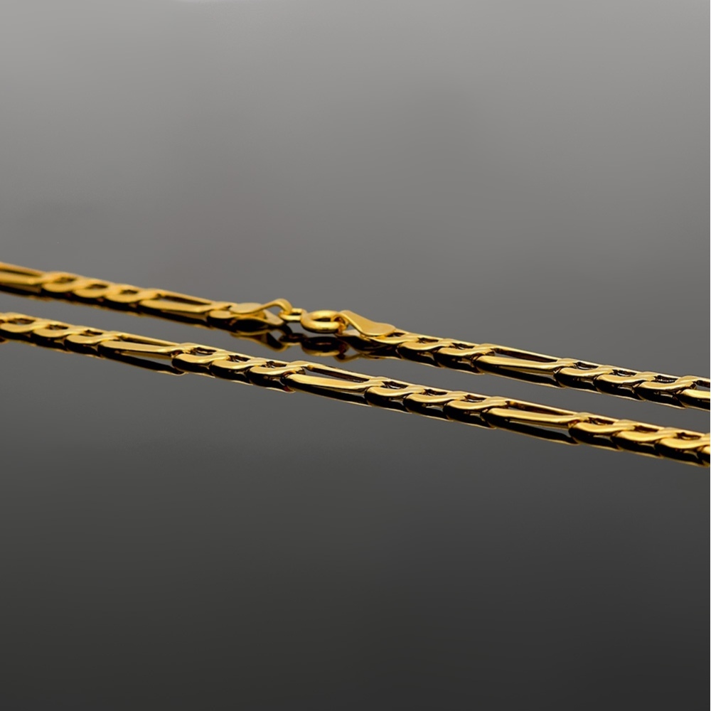 Złoty łańcuszek - Figaro 50cm pr.585
