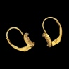 Złote kolczyki z cyrkoniami - księżyce pr.585