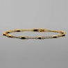 Złota bransoletka celebrytka - Monety z Owalami pr.333