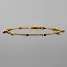 Złota bransoletka celebrytka - Błyszczące Cyrkonie pr.585