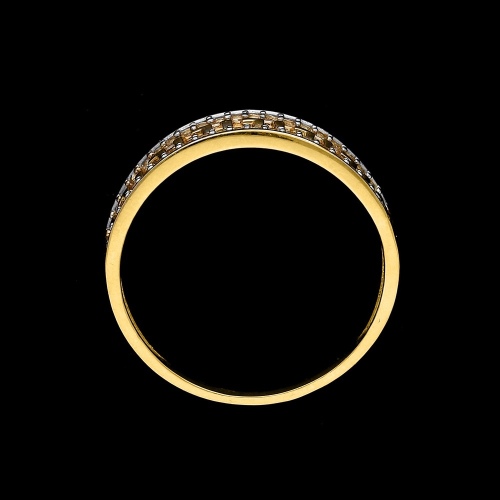 Złoty pierścionek z cyrkoniami - Droga Grecka pr.585