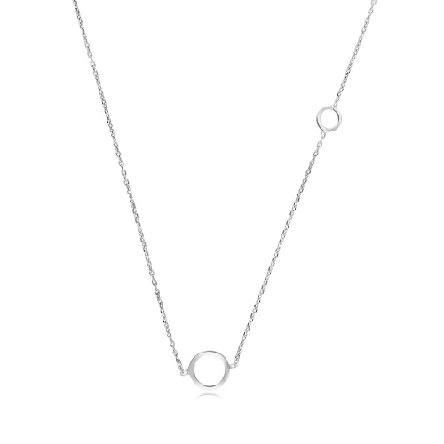 Srebrny naszyjnik celebrytka - Pierścienie pr.925