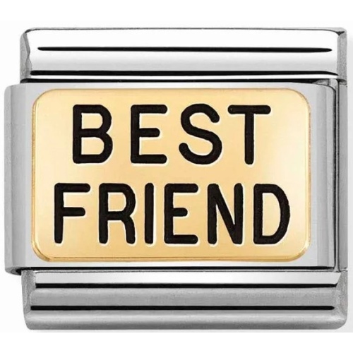 Nomination - Link 18K Gold 'BEST FRIEND' 030166/05