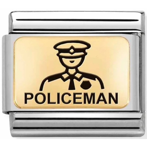 Nomination - Link 18K Gold 'Policeman' 030166/22
