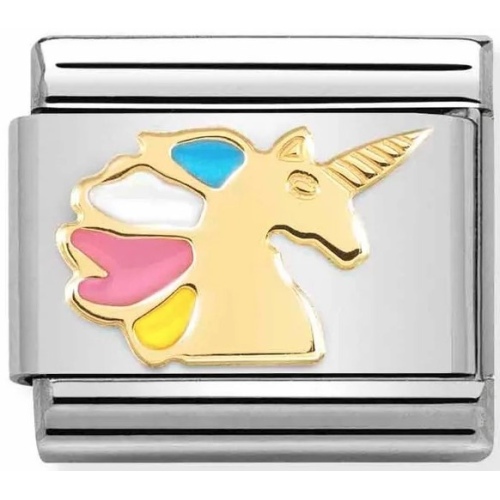 Nomination - Link 18K Gold 'Multicolor Unicorn' 030272/68