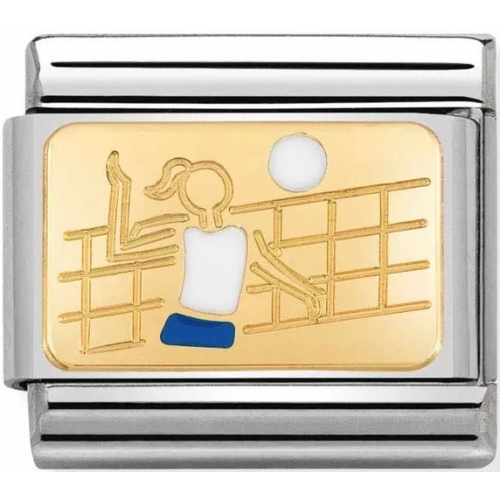 Nomination - Link 18K Gold 'Volleyball Player' 030287/11