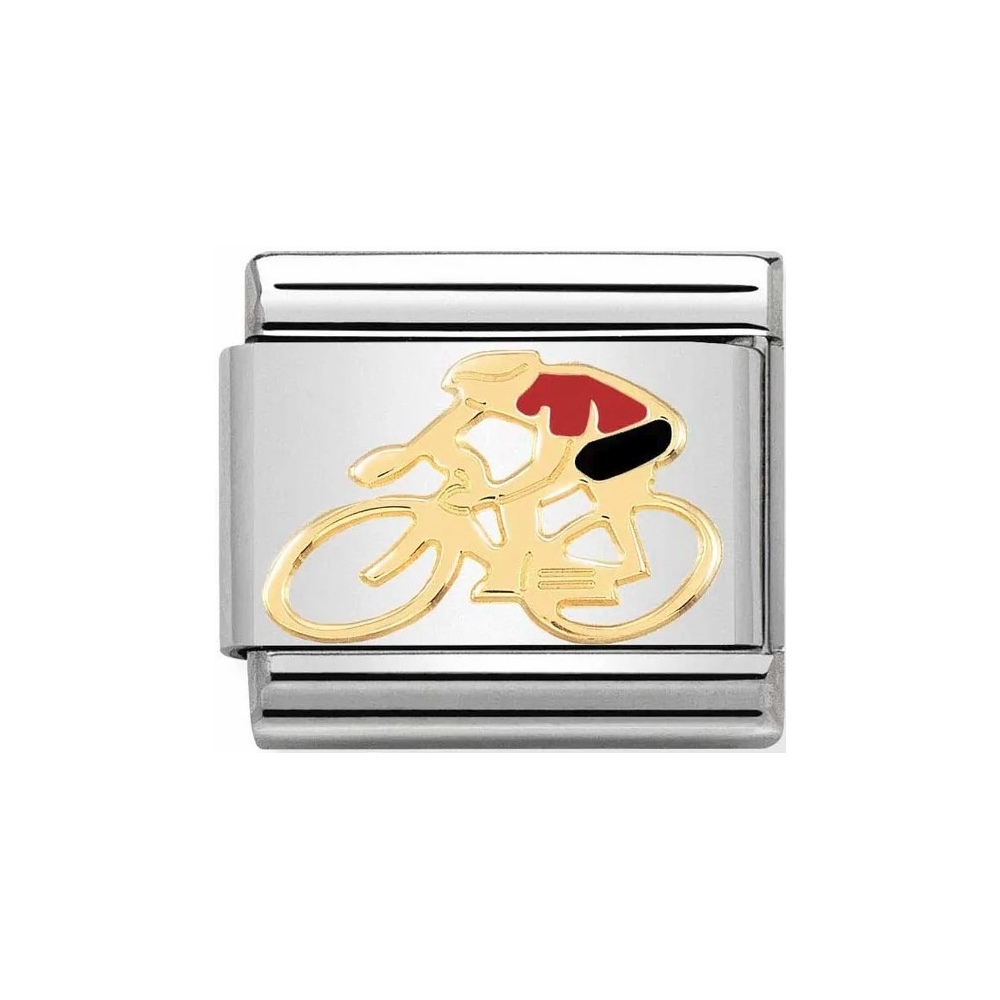Nomination - Link 18K Gold 'Red Cyclist' 030259/14
