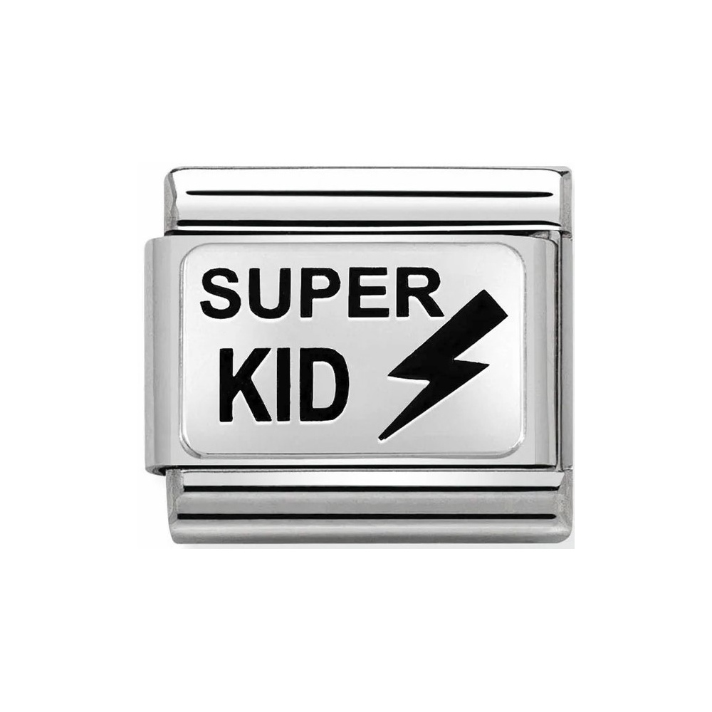 Nomination - Link 925 Silver 'SUPER KID With Thunderbolt' 330208/33