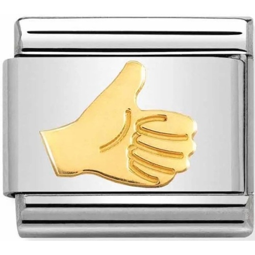 Nomination -  Link 18K Gold 'Thumbs Up' 030162/61