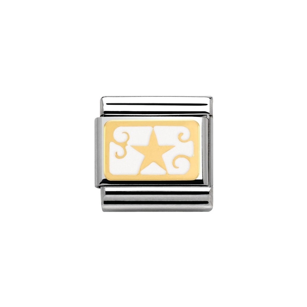 Nomination - Link 18K Gold 'Biały Dzwonek' 030282/10