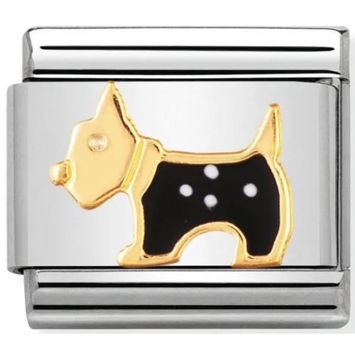 Nomination - Link 18K Gold 'Szkocki Terrier' 030248/09