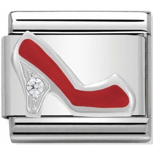 Nomination - Link 925 Silver 'Red Stiletto in Enamel' 330305/10