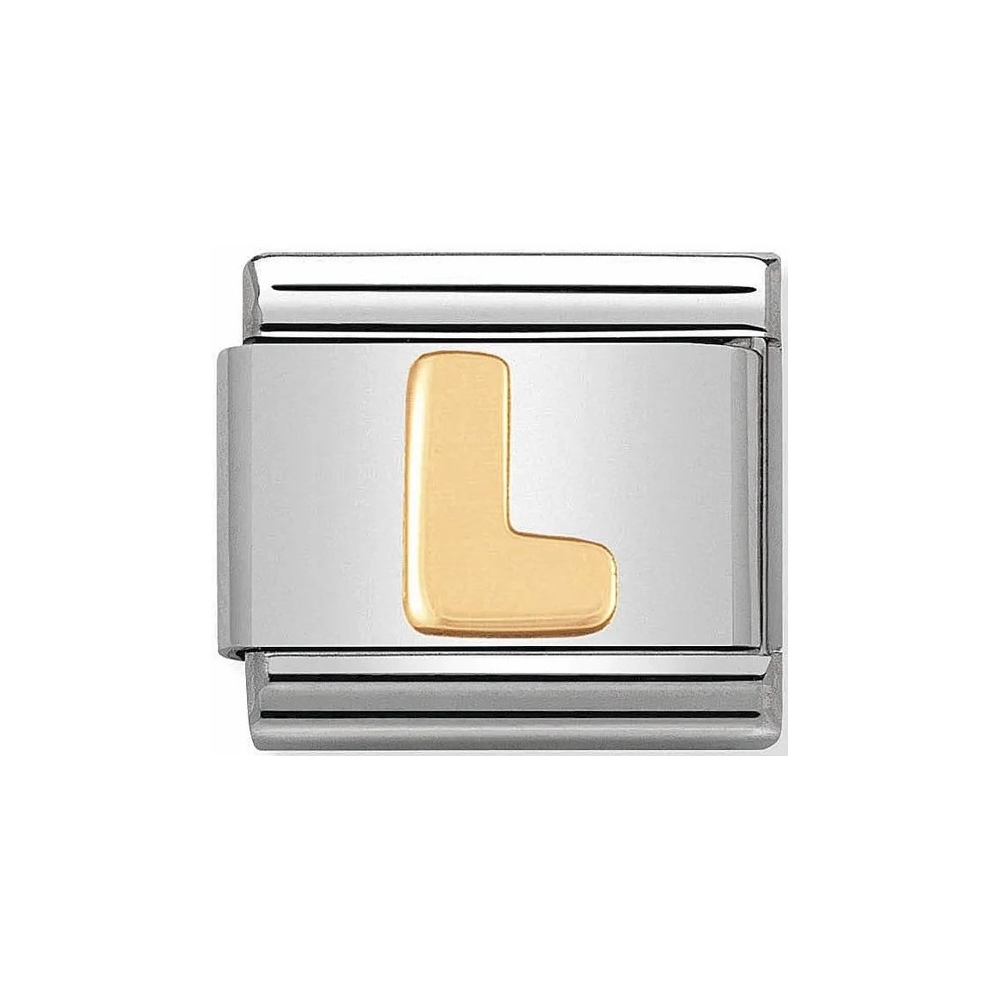 Nomination -  Link 18K Gold Litera L 030101/12