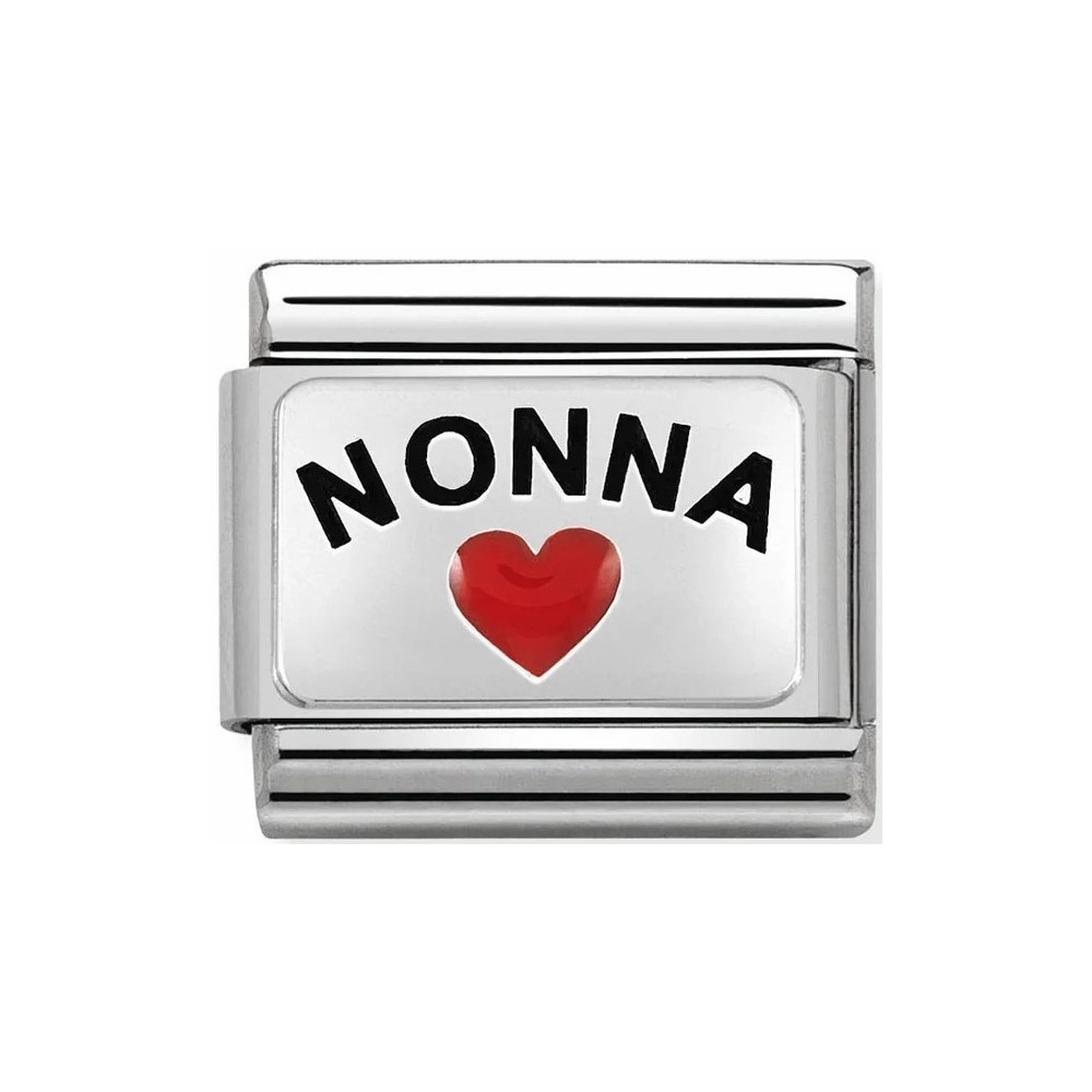 Nomination - Link 925 Silver 'NANNA With Heart' 330208/36