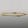Złota bransoletka celebrytka - Kwiatki pr.585