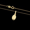 Złoty komplet z medalikiem - Prezent na Chrzest, Komunię pr.585