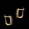 Złote kolczyki z cyrkoniami pr.333