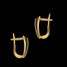 Złote kolczyki z cyrkoniami pr.333