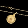 Złoty komplet z medalikiem - Prezent na Chrzest, Komunię pr.333