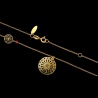 Złoty naszyjnik celebrytka - Ażury Boho pr.750