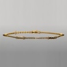 Złota bransoletka celebrytka - Serca pr.585