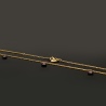 Złoty naszyjnik celebrytka z granatem pr.750
