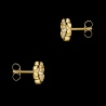 Złote kolczyki z cyrkoniami - Koniczynki pr.333