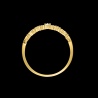 Złoty pierścionek z cyrkoniami - Korona pr.333