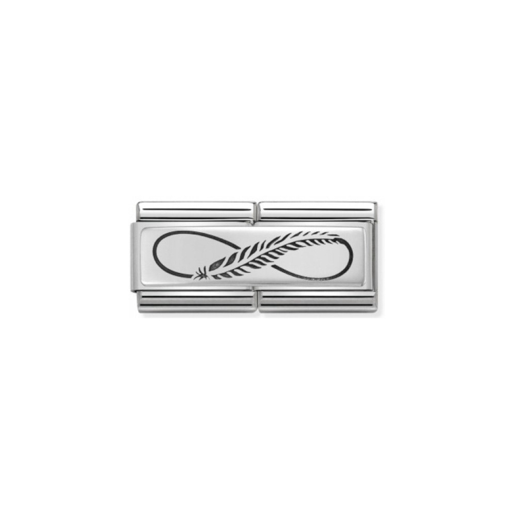 Nomination - Double Link 925 Feather Infinity Double Link 330710 12